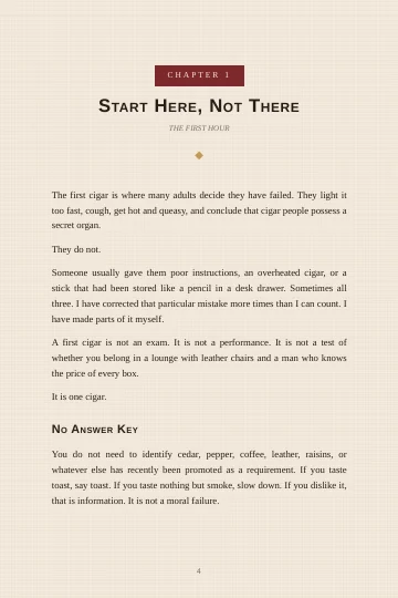 Interior sample page from The First Fifty, chapter 1